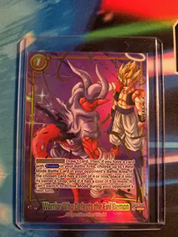 Warrior Who Defeats the Evil Demon FB09-096 SR* UB Alt Art DBS Fusion World - Image 1