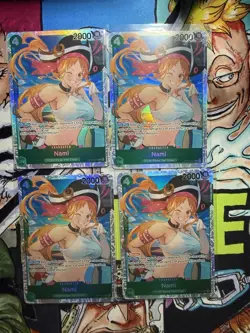 One Piece The Azure Sea's Seven Foil Nami OP14-031 (SR) PLAYSET - Image 1