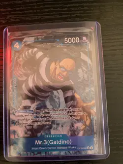 One Piece TCG Mr.3 (Galdino) Op16-056 Sr Alt Art w/ Mr 1 gift - Image 4