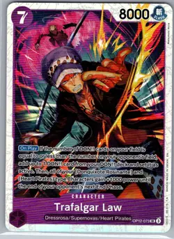 Trafalgar Law OP12-073 SR English Legacy of the Master - One Piece Card - NM - Image 1