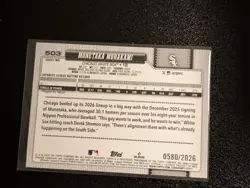 2026 Topps Series 2 Rookie Gold 580/2026 Munetaka Murakami RC Chicago White Sox - Image 2