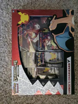 Pokemon TCG Celebrations Collection Lance's Charizard V Box 820650101625 - Image 1