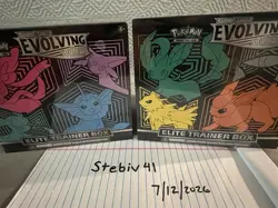 Pokemon TCG Evolving Skies Elite Trainer Box ETB Sealed English both Box - Image 1