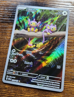 Pokemon Paradox Rift Aipom 211/182 Holo Illustration Rare Card NM Condition - Image 2