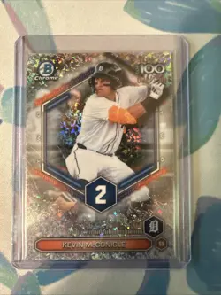 2026 Bowman Chrome Top 100 Mini Diamond Kevin McGonigle 089/150 #BTP-2 Tigers - Image 1