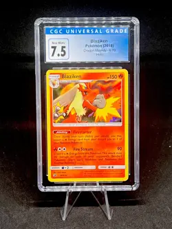 Pokemon BLAZIKEN 6/70 Dragon Majesty - RARE HOLO - 2018 CGC 7.5 - Image 1