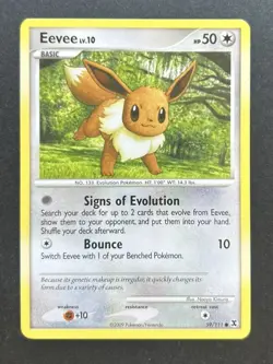 Pokemon TCG Eevee Rising Rivals 59/111 Regular Common Non Holo - Image 1