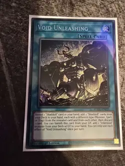 BLGG-EN025 Void Unleashing : Secret Rare Card : 1st Edition : YuGiOh TCG - Image 1