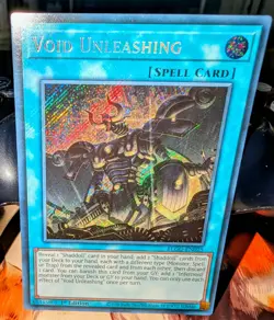 BLGG-EN025 Void Unleashing - Secret Rare 1st Edition Yugioh - Image 1