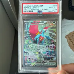 2023 POKEMON PAR EN-PARADOX RIFT #251 ROARING MOON EX PSA 10 - Image 1