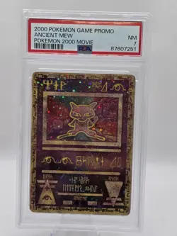 2000 Pokemon Movie Ancient Mew Rookie Promo PSA 7 - Image 1