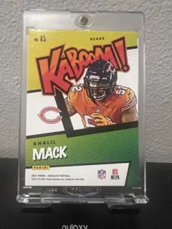 2021 Panini Absolute - Kaboom! Khalil Mack #K5 Case Hit SSP Chicago Bears - Image 2