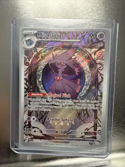 Pokemon TCG Mismagius IR 212/193 Paldea Evolved Illustration Rare Holo Card - Image 1