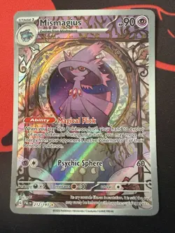 Pokemon TCG Mismagius Paldea Evolved Illustration Rare Card 212/193 - Image 1