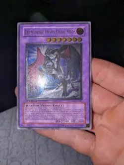 Yu-Gi-Oh! Elemental Hero Dark Neos POTD-en033 Ultimate Rare 1st Edition - Image 1