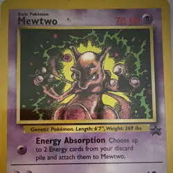 Mewtwo Black Star Promo 14 WOTC 1999-2000 Pokemon TCG Card Vintage Rare - Image 3