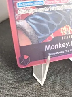 2022 One Piece Monkey D. Luffy ERRATA Leader ST01-001 Revised holo FOIL - Image 3