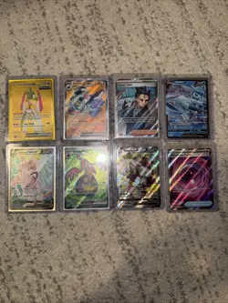 Pokemon Card TCG Lot 8 Full Art Ex, Trainer, V - Image 1