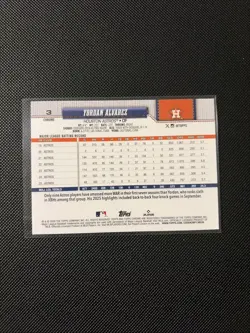 Yordan Alvarez 2026 Topps Chrome Card #3 Houston Astros - Image 2