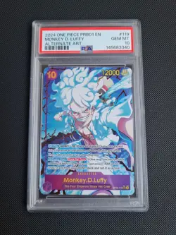 PSA 10 PRB01 English Monkey D. Luffy OP05-119 SEC Alt Art OP TCG - Image 1