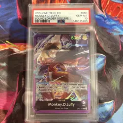 Monkey D Luffy Op05-060 Sound Loader PSA 10 English One Piece - Image 1