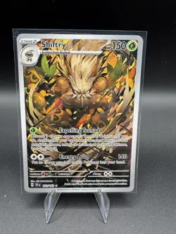 Shiftry 163/162 Illustration Rare Temporal Forces Pokemon TCG Full Art NM - Image 1