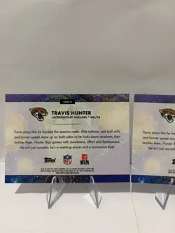 (2) 2025 Topps Cosmic Chrome Travis Hunter #STN-9 Starry Night RC JAGUARS - Image 5