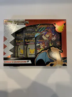 Pokemon Celebrations Lance's Charizard V Box New Sealed! With Evolving Skies! 820650101625 - Image 1