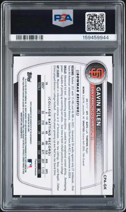 2025 Bowman Draft Auto Gavin Kilen #CPA-GK Popcorn Refractor /5 PSA 10 - Pop 1 - Image 2