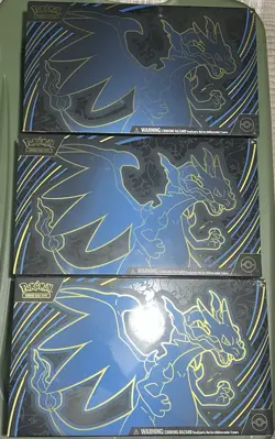 (3x) Pokemon Mega Charizard X ex Ultra Premium Collection Box Sealed New UPC - Image 1