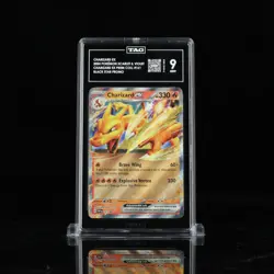 CHARIZARD EX 2024 POKEMON SCARLET & VOILET CHARIZARD EX PREM COLL #161 - MINT 9 - Image 1