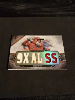 2024 Topps Triple Threads Mike Trout JERSEY RELIC 17/36 Angels Memorabilia SP - Image 2