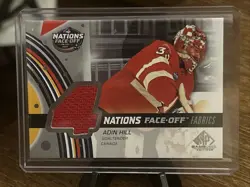 Adin Hill 2025-26 SP Game Used #4N-AH 4 Nations Face Off Fabrics Jersey - Image 1