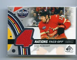2025-26 SP Game Used Nations Face Off Fabrics Sam Reinhart #4N-SR Canada Jersey - Image 1