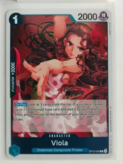 One Piece TCG Adventure on Kami's Island OP15-040 Viola R Holo NM - Image 1
