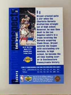 1996-97 SP #134 Kobe Bryant - Image 2