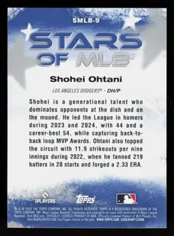 2026 Topps Series 1 - Stars of Mlb Shohei Ohtani #SMLB-9 Crackle Foil - Image 2