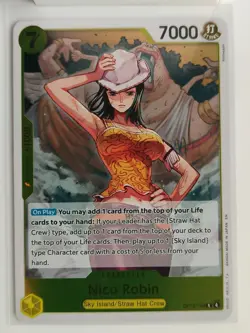 One Piece TCG Adventure on Kami's Island OP15-109 Nico Robin R Holo NM - Image 1