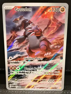 Groudon - Illustration Rare - Paradox Rift - 199/182 - NM - Pokemon Card - Image 1