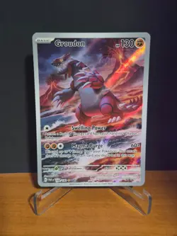 Groudon - Illustration Rare - Paradox Rift - 199/182 - NM - Pokemon Card - Image 1