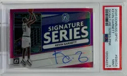 Kevin Garnett Auto PSA 9 -2020 Donruss Optic ‘Pink’ /25 -T-Wolves, Celtics, HOF - Image 3
