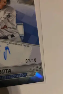 2025 Bowman’s Best Mike Sirota Best Of 2025 Auto Black Refractor #B25-MSI 7/10 - Image 4