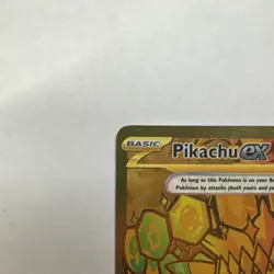 Pokemon Pikachu ex 179/131 Hyper Rare Gold Full Art Prismatic Evolutions NM - Image 2