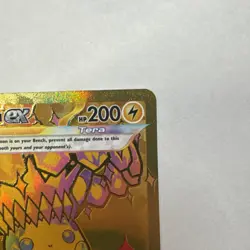 Pokemon Pikachu ex 179/131 Hyper Rare Gold Full Art Prismatic Evolutions NM - Image 3