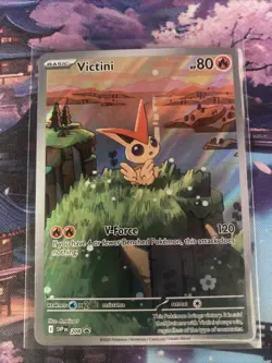 Pokemon TCG Victini SVP 208 Promo Card Near Mint Condition - Image 1
