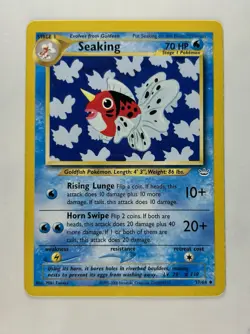 Seaking 2001 Pokemon Neo Revelation Unlimited Uncommon #37/64 * Light Play - Image 1