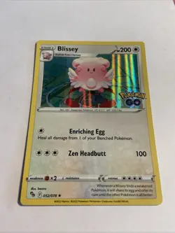 Pokemon Go Blissey Holo Card 052/078 English Edition - Image 1