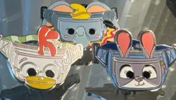 Disney Park 2020 Fanny Pack Mystery Bag Pin Set Lot 3 Dumbo Chicken Little Hoppy - Image 1