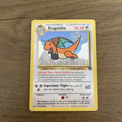 Dragonite - 1999 Vintage Pokemon - BLACK STAR PROMO #5 Kids WB Present 1st Movie - Image 1