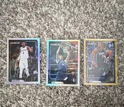 Topps 2025-26 NBA Hoops 3-Card Lot Wembanyama, Flagg RC, Keegan Murray 27/50 - Image 1